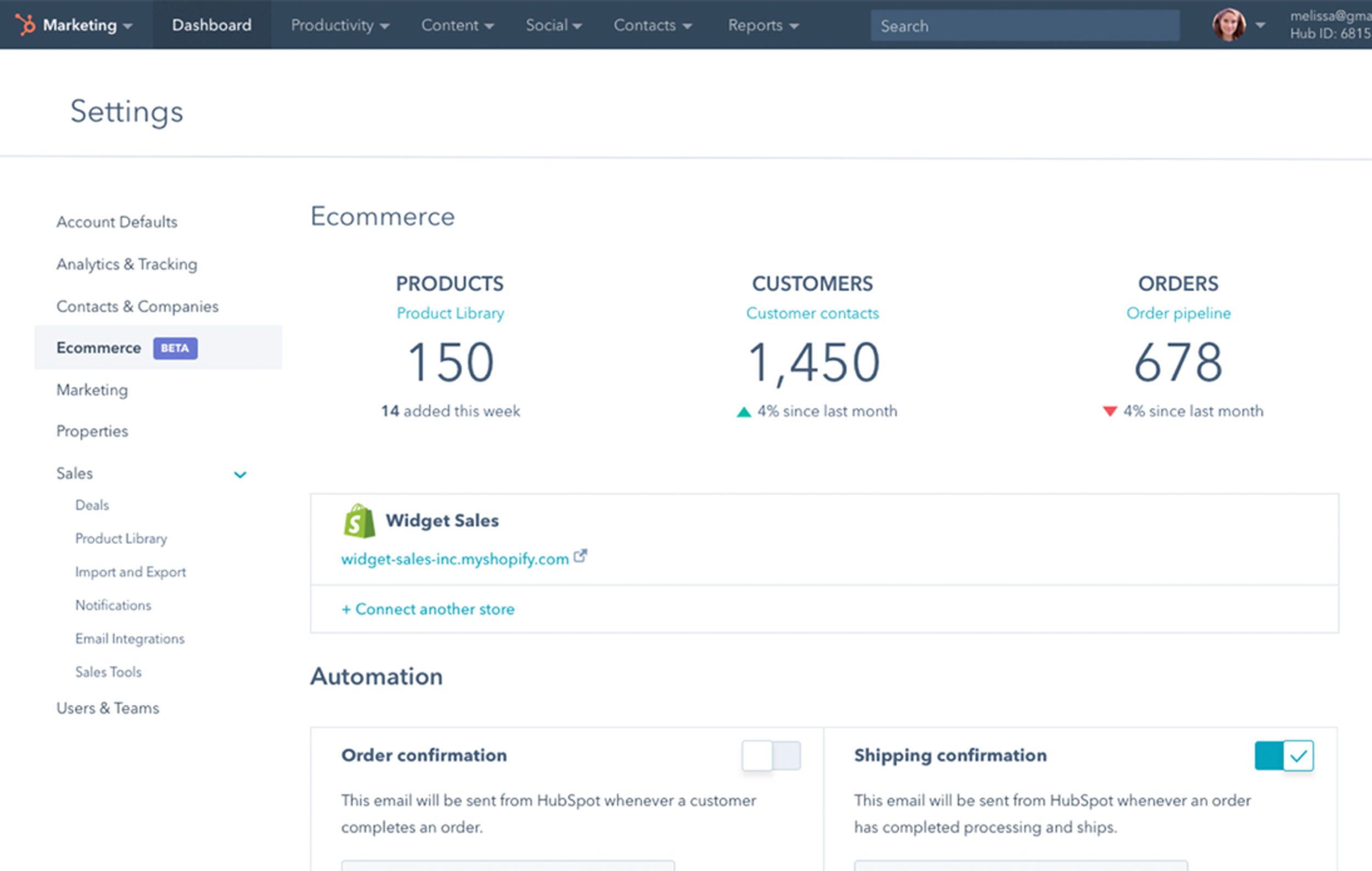 HubSpot-Shopify-report
