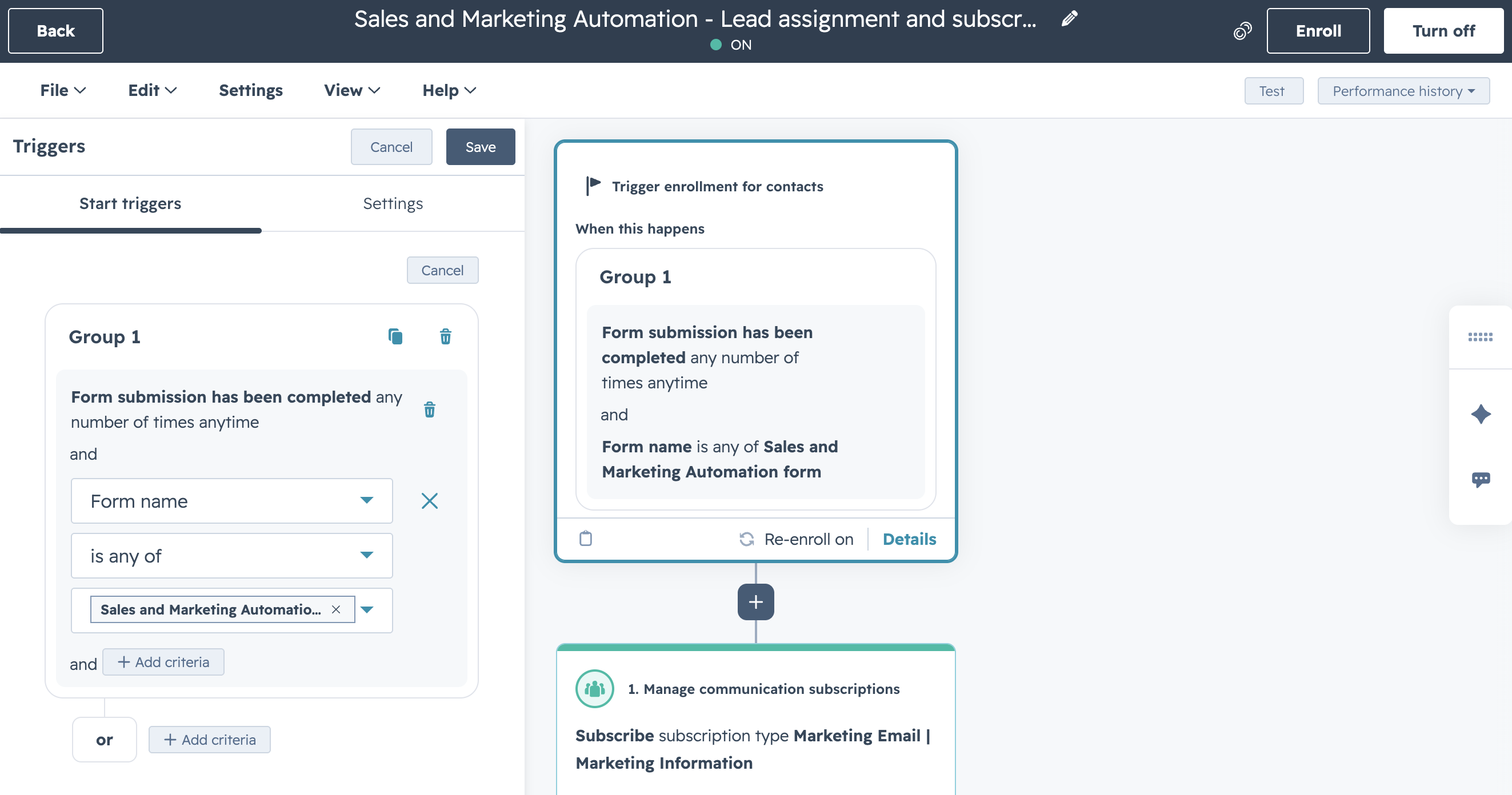 You can start by choosing a trigger that will set off the workflow such as completion of a form