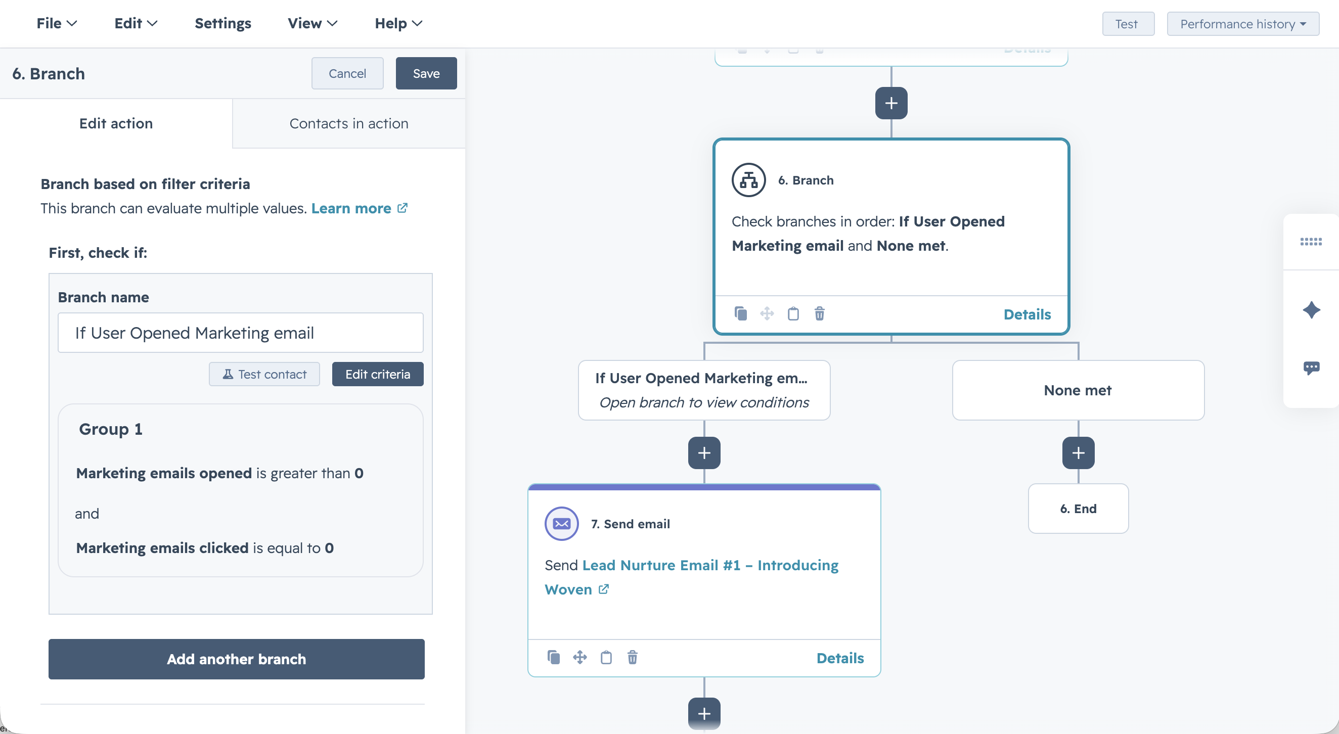 HubSpot can automatically send a follow-up email to nurture them further